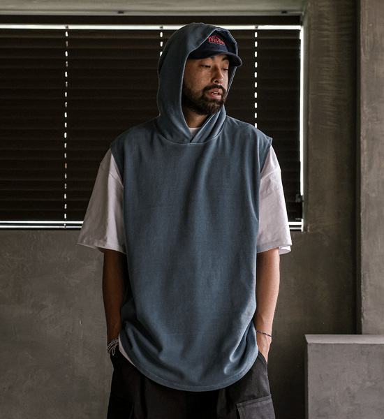 (XL-4XL)<br>스토퍼리 pigment 후드나시