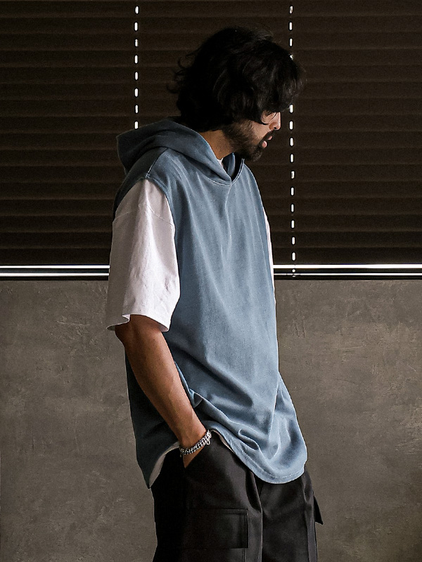 (XL-4XL)<br>스토퍼리 pigment 후드나시
