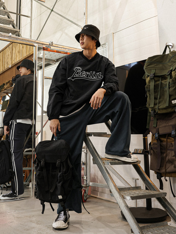 (L-5XL)<BR>하리푸르 nylon man-to-man T