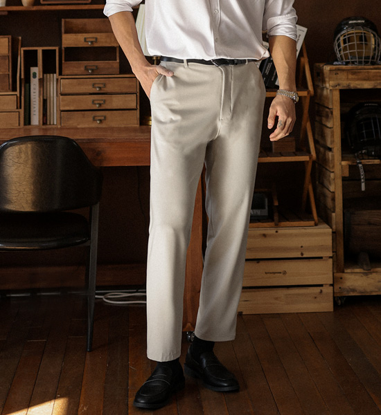(M-6XL)<BR>나이브스 Back banding Slacks <br><font color="#098a09"><B>Select length (Basic,Long+10cm)</B></font>
