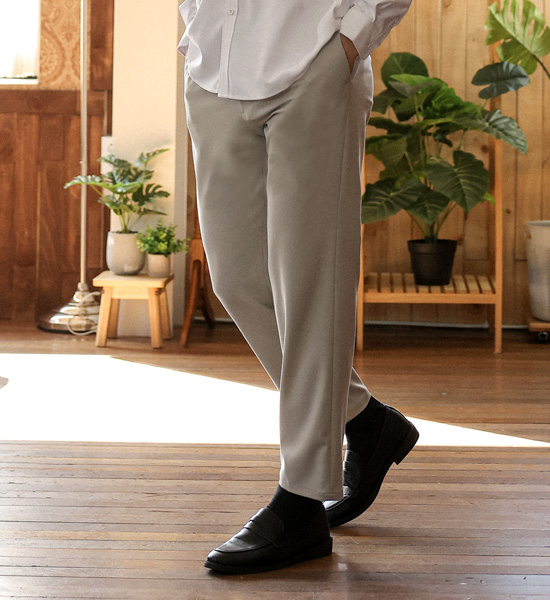 (M-6XL)<BR>나이브스 Back banding Slacks <br><font color="#098a09"><B>Select length (Basic,Long+10cm)</B></font>