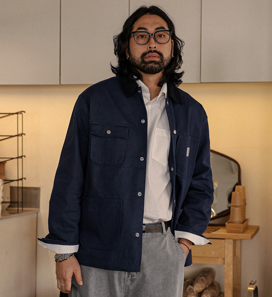 (XL-6XL)<Br>코스토마 골덴카라 Work jacket