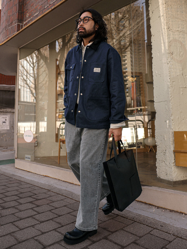 (XL-6XL)<Br>코스토마 골덴카라 Work jacket