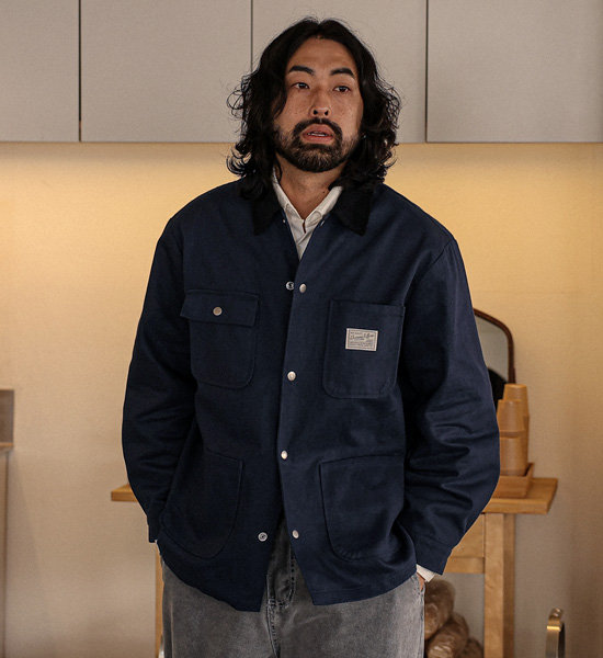 (XL-6XL)<Br>코스토마 골덴카라 Work jacket