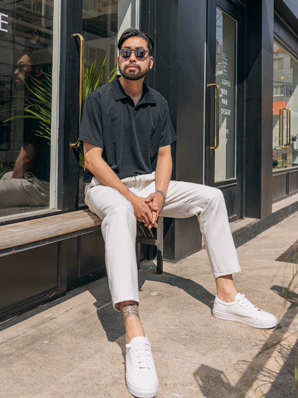 (XL-5XL)<br>맥빌 short-sleeved collar T-shirt