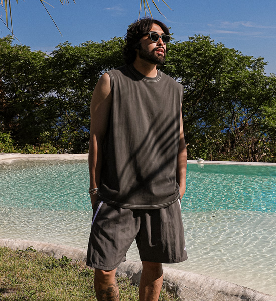 (L-5XL)<BR>머렐스 pigment Sleeveless shirts