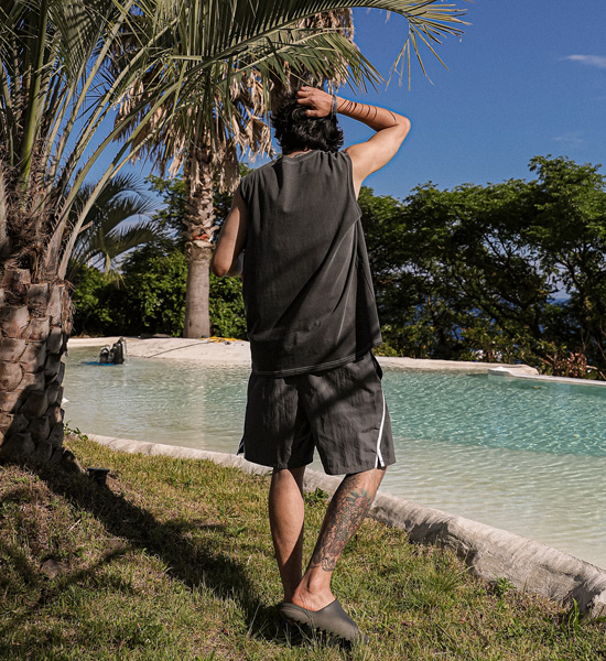 (L-5XL)<BR>머렐스 pigment Sleeveless shirts