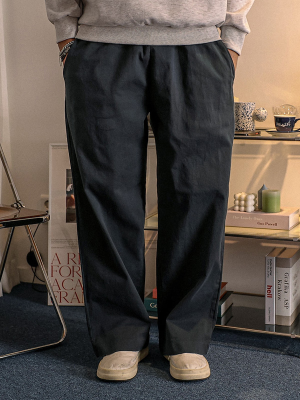 (L-4XL)<br>스라시나 Semi-wide fit banding pants