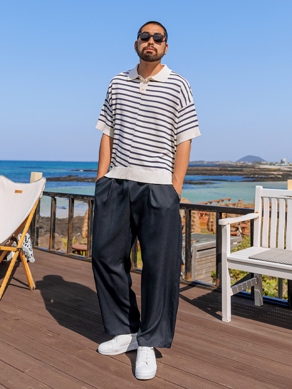 (3XL-6XL)<br>딕비 short-sleeved collar T-shirt