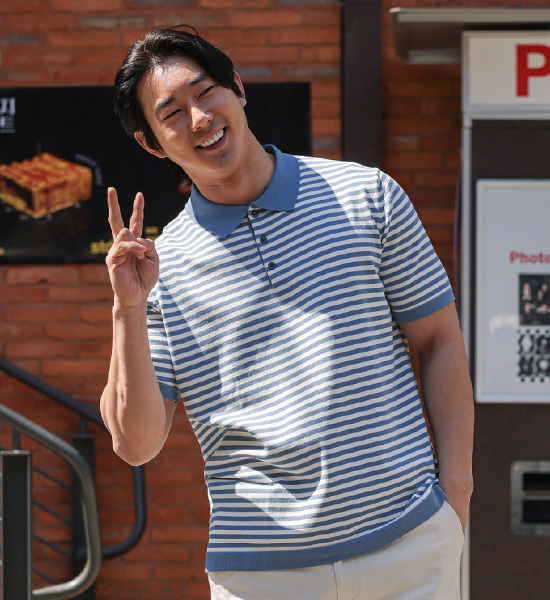 (L-6XL)<br>쇼츠카라반팔니트