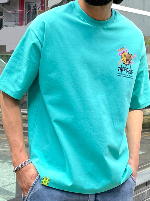 (L-5XL)<BR>레이베어 Short T shirts