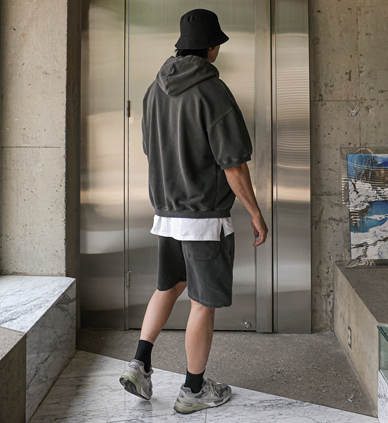 (3XL-6XL)<BR>로나이프 short-sleeved hoodie+스턴하버 Banding Shorts