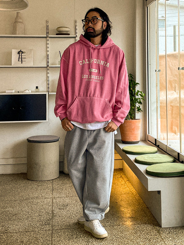 (M-5XL)<BR>트리펀 pigment Hoodie