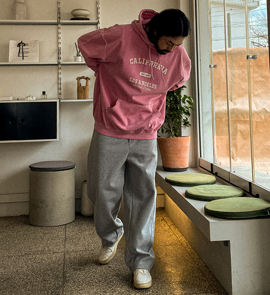 (M-5XL)<BR>트리펀 pigment Hoodie