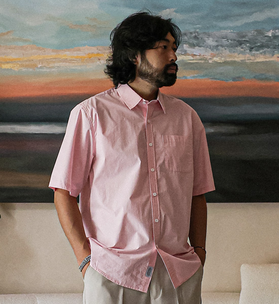 (L-6XL)<BR>모카렌 short-sleeved shirt