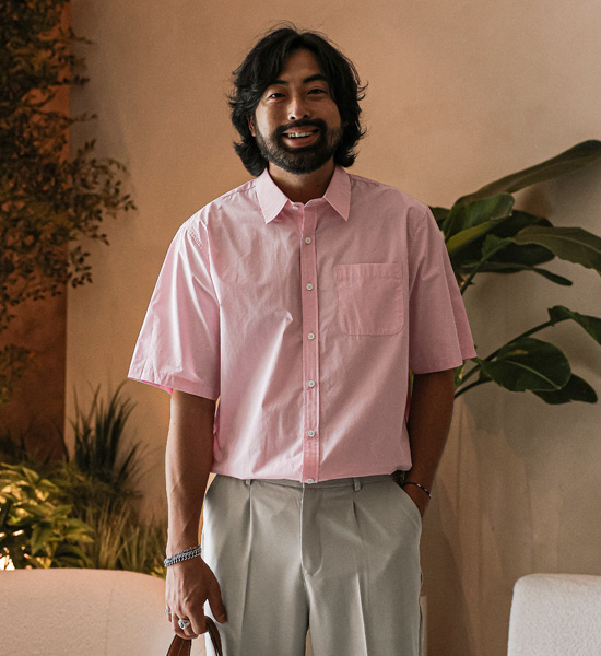 (L-6XL)<BR>모카렌 short-sleeved shirt