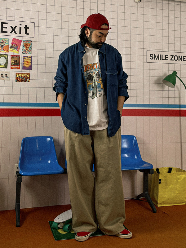 아나미누 wide fit Pants