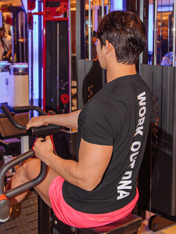 (L-6XL)<br>라나오 Ecolon muscle-fit short-sleeved T-shirt<br><font color="#072c81"><B>[ W.DNA ]</B></font>