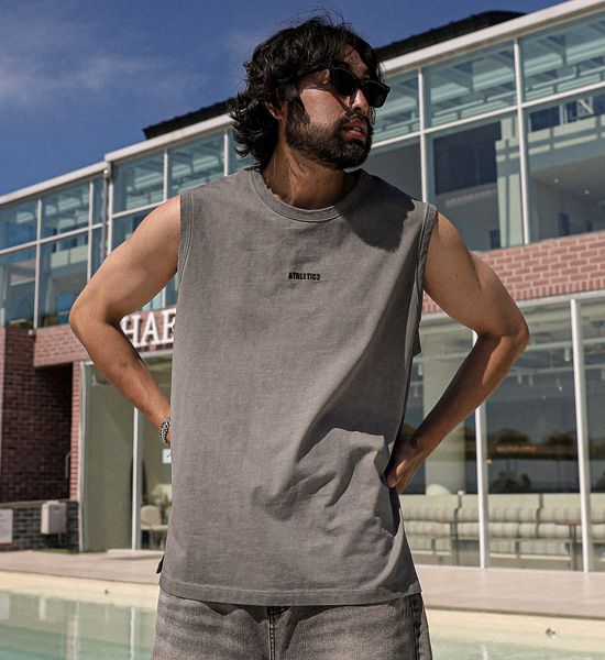 (XL-6XL)<BR>버드호 pigment Sleeveless shirts
