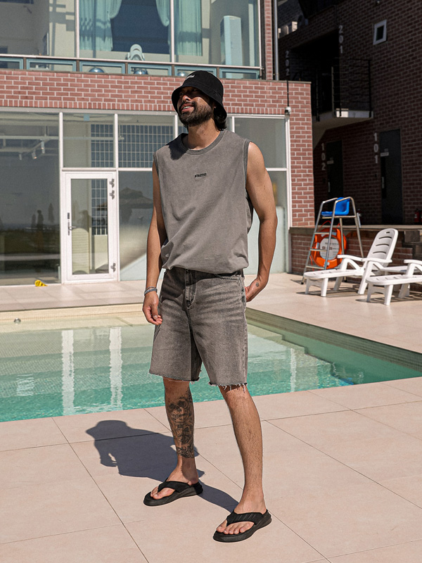 (XL-6XL)<BR>버드호 pigment Sleeveless shirts