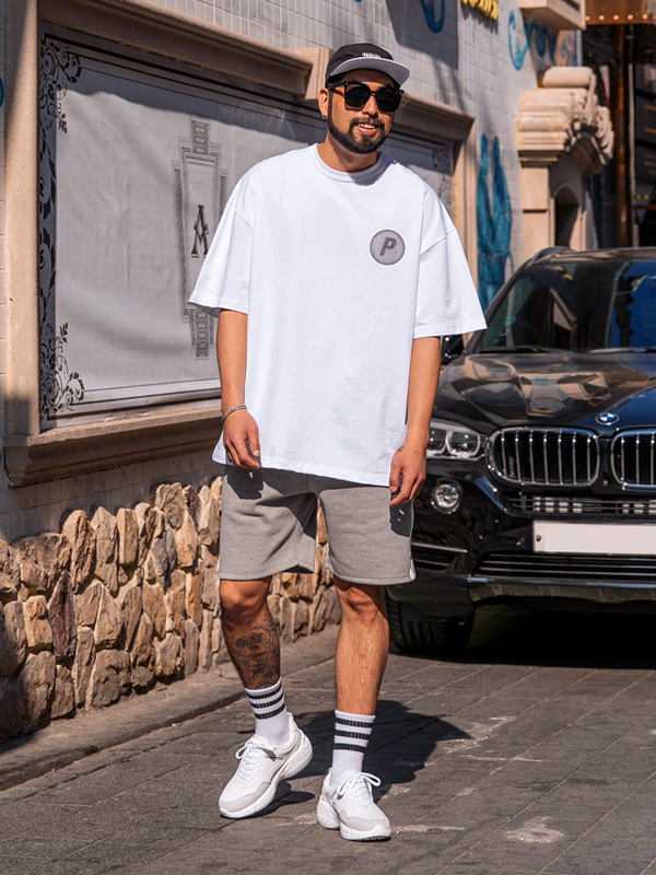 (L-5XL)<BR>펠헴 Training half pants