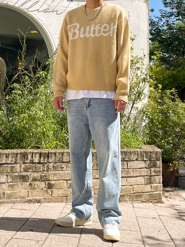 (S-5XL)<BR>메리드 Wide denim pants 816