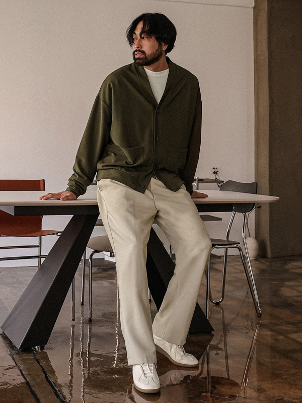 (L-5XL)<BR>고린드로 standard fit Banding Slacks 66