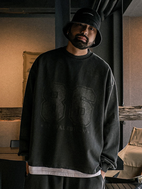 (XL-5XL)<br>자인트노 pigment man-to-man T