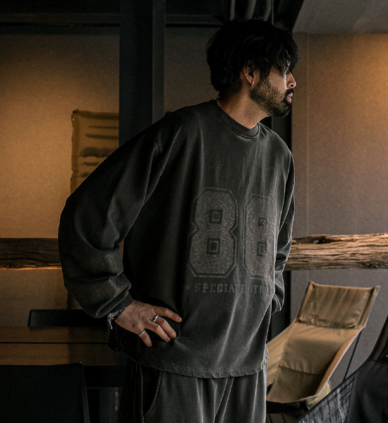 (XL-5XL)<br>자인트노 pigment man-to-man T