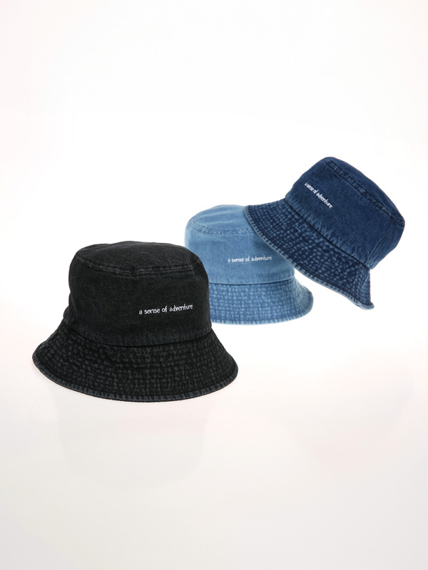 하탄그마 denim bucket hat