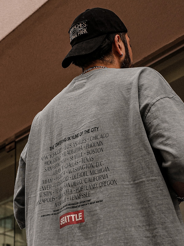 (L-6XL)<BR>미르카드  pigment Short T shirts