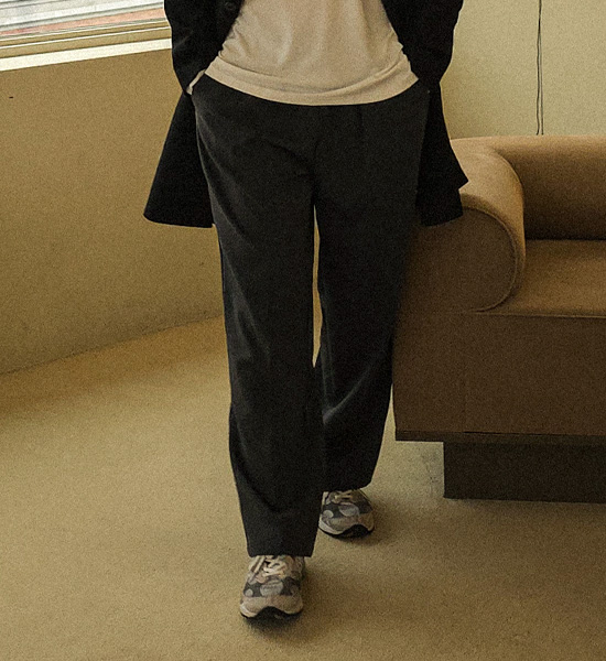 (XL-6XL)<BR>마모린 Semi-wide fit Banding Slacks