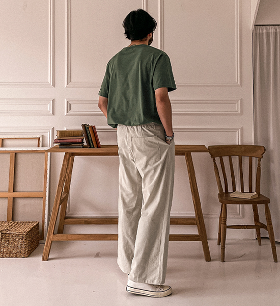 (M-6XL)<br>옹기종기 Round short-sleeved T-shirt <br><font color="#098a09"><B>Select length (Basic,Long+6cm)</B></font>