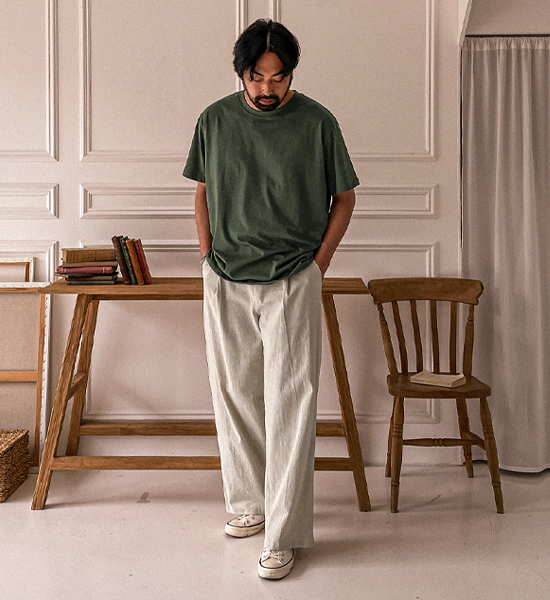 (M-6XL)<br>옹기종기 Round short-sleeved T-shirt <br><font color="#098a09"><B>Select length (Basic,Long+6cm)</B></font>