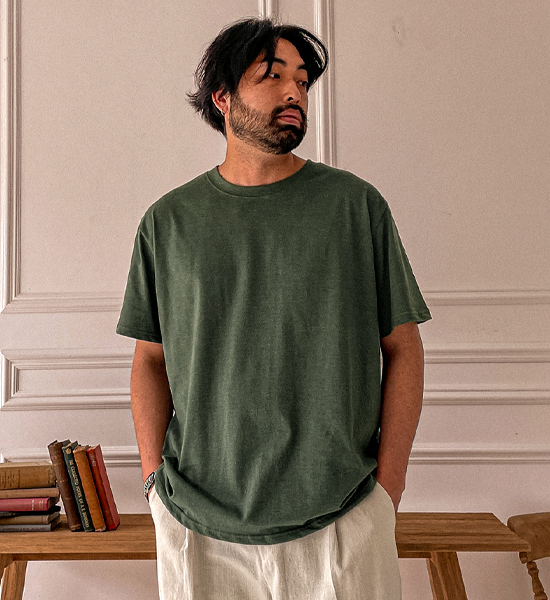 (M-6XL)<br>옹기종기 Round short-sleeved T-shirt <br><font color="#098a09"><B>Select length (Basic,Long+6cm)</B></font>