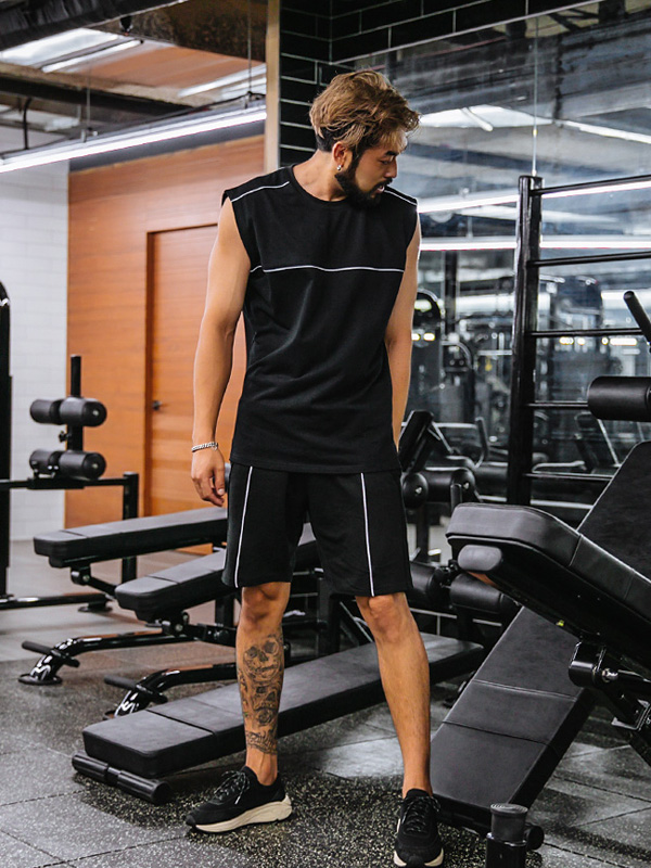 (L~5XL)<br>액트 line sleeveless t-shirt