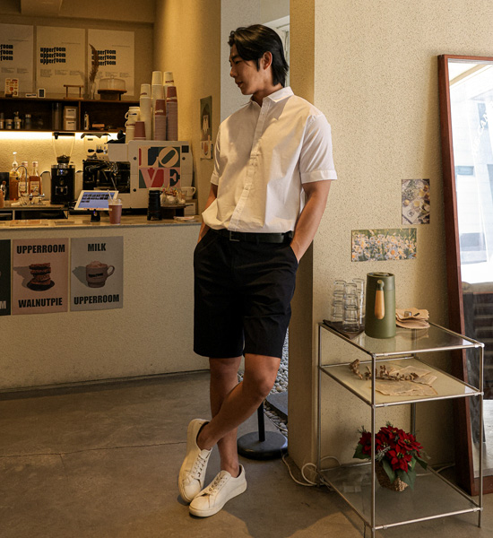 (M~5XL)<br>안드로 short-sleeved shirt