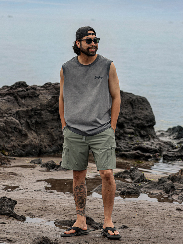 (XL-6XL)<BR>무킨퍼 pigment Sleeveless shirts