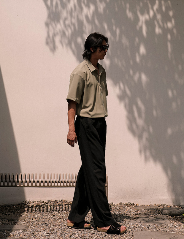 (L-5XL)<br>캐플란 Cooling spandex short-sleeved shirt