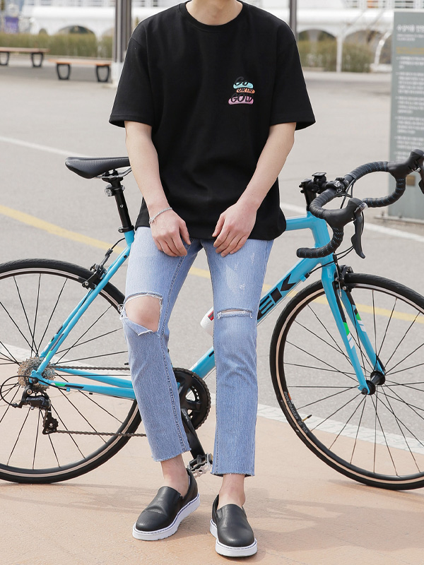 (L~5XL)<br>마푸토 gold short-sleeved shirt