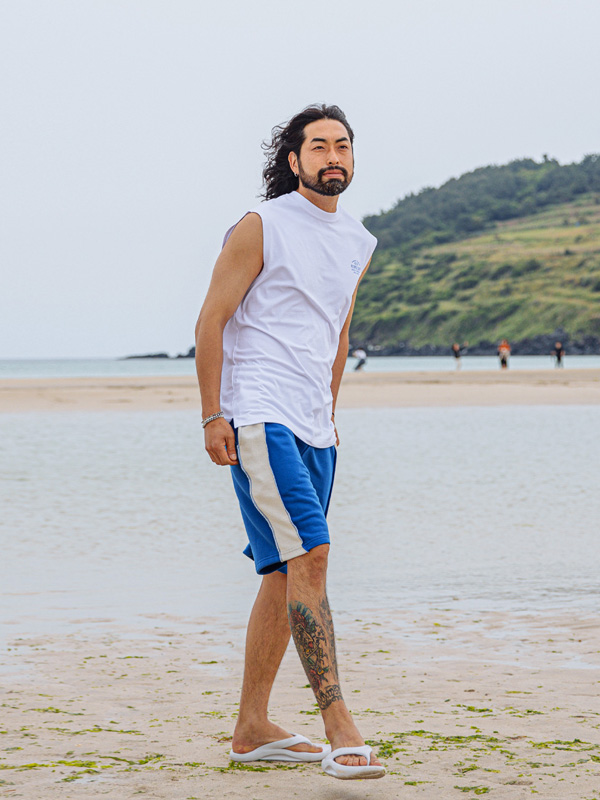 (L~5XL)<br>서프독 Side slit Sleeveless shirts