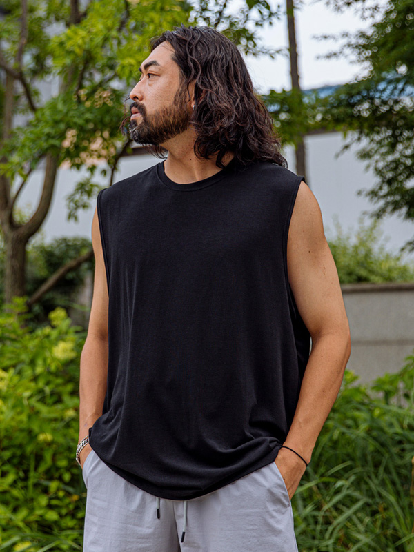 (L-4XL)<br>우퍼드 Sleeveless shirts