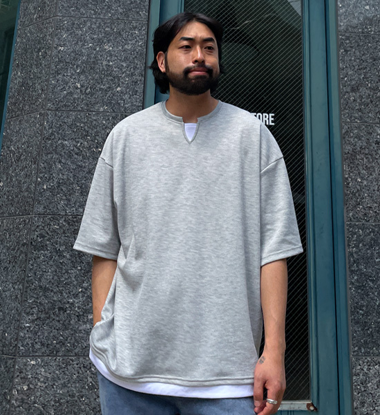 (XL-6XL)<BR>반드라 layered Short T shirts