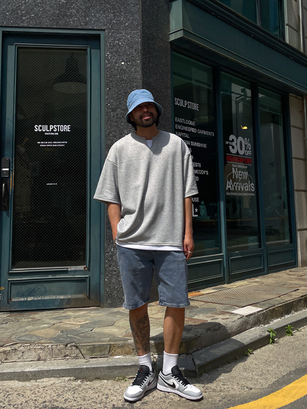 (XL-6XL)<BR>반드라 layered Short T shirts