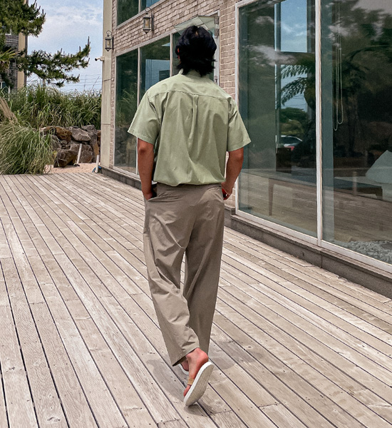 (M-5XL)<BR>파칼야 Semi-wide fit Back banding Slacks S54