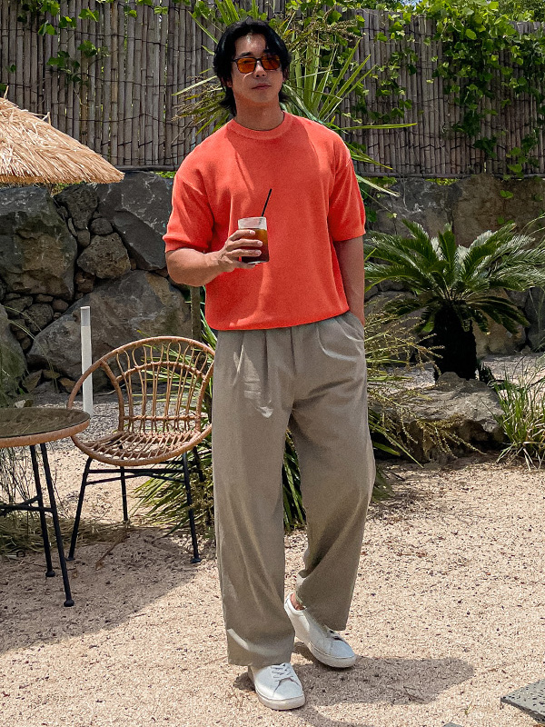 (M-5XL)<BR>파칼야 Semi-wide fit Back banding Slacks S54