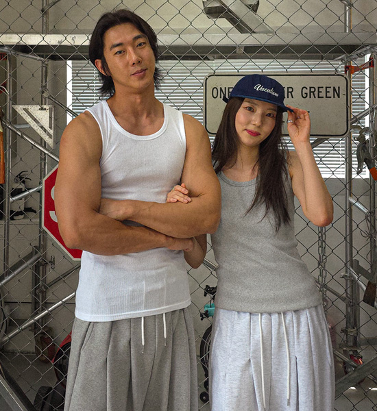 (M-5XL)<br>뉴 ribbed sleeveless shirt