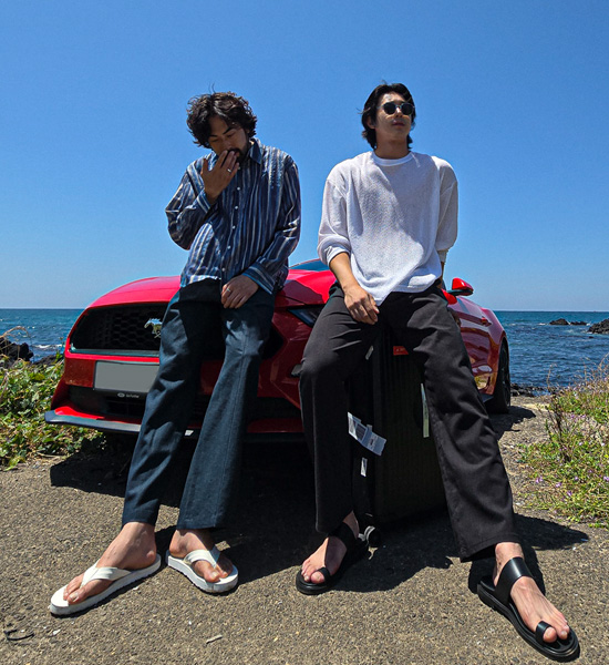 (L-5XL)<BR>켈시 linen cuttings Semi-wide fit banding pants