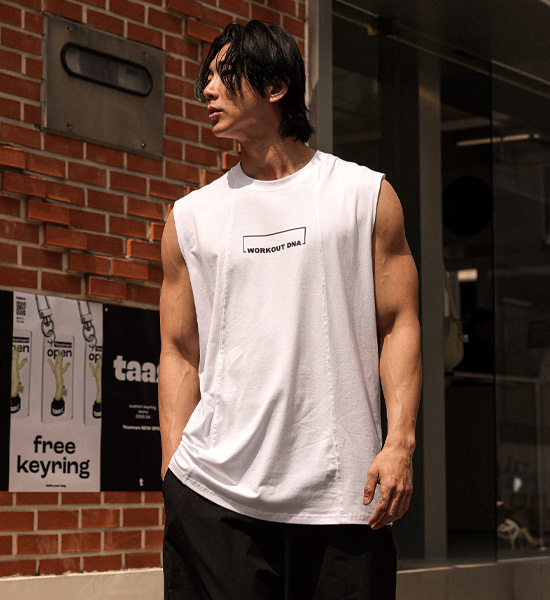 (L-5XL)<br>디트로니 Modal sleeveless T020<br><font color="#072c81"><B>[ W.DNA ]</B></font>