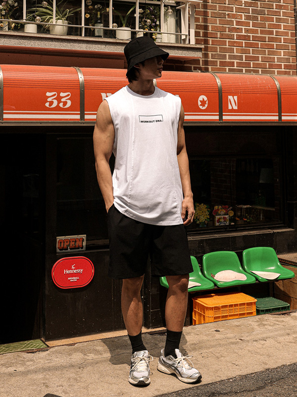 (L-5XL)<br>디트로니 Modal sleeveless T020<br><font color="#072c81"><B>[ W.DNA ]</B></font>